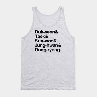 Reply 1988 - Duk-seon & Taek & Sun-woo & Jung-hwan & Dong-ryong. Tank Top